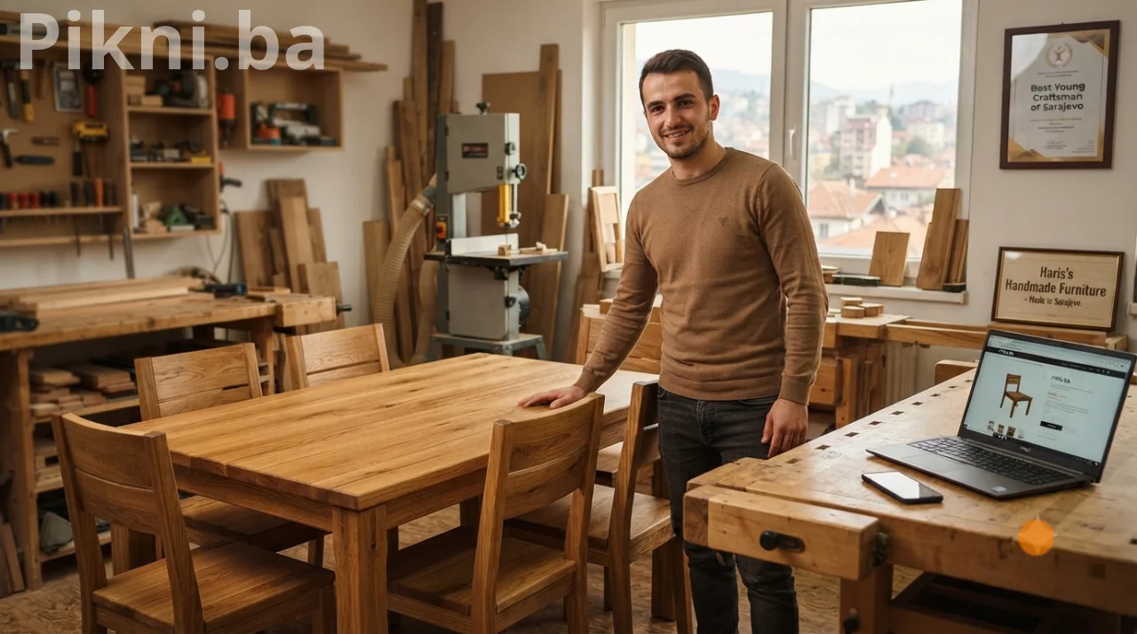 Kako je Haris iz Sarajeva uz pomoć besplatnih oglasa pokrenuo vlastiti biznis s namještajem