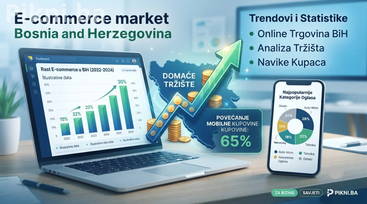 Analiza tržišta: Trendovi i statistike online e-commerce trgovine u BiH