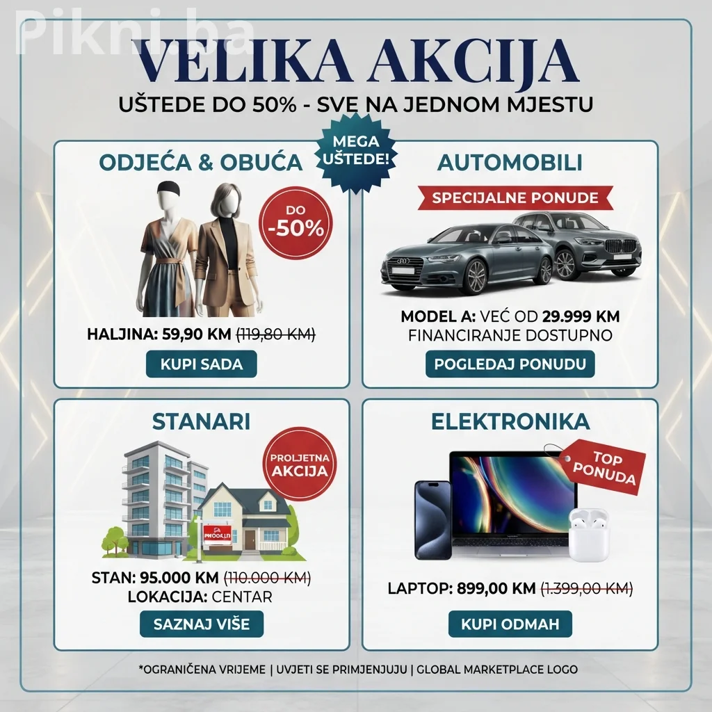 Kako postaviti akcije, popuste i privući kupce na Pikni.ba?