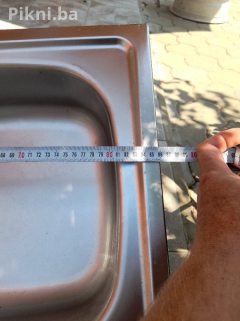 Inox Sudoper LUX-EA 86x43.5 cm Jedno Korito i Oceđivač ugradbeni 8