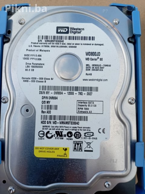 2x Hard Disk (HDD) SATA - WD 80GB + Seagate 120GB - Povoljno 3