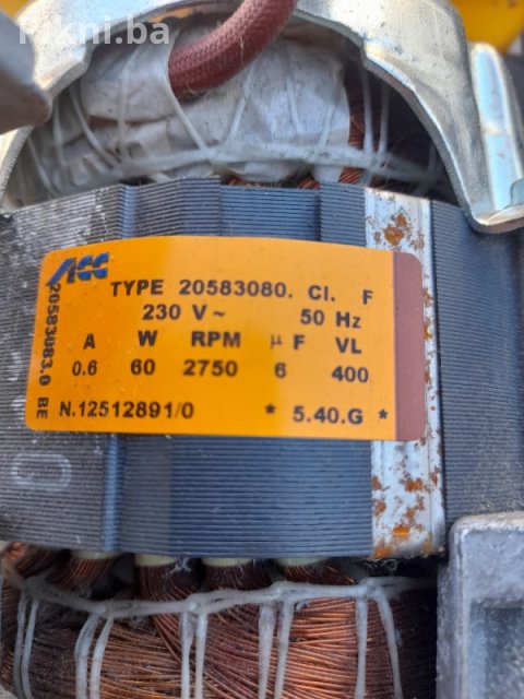 MOTOR SA VENTILATORIMA za Sušilicu Electrolux EDC77550W (ACC 2058 4