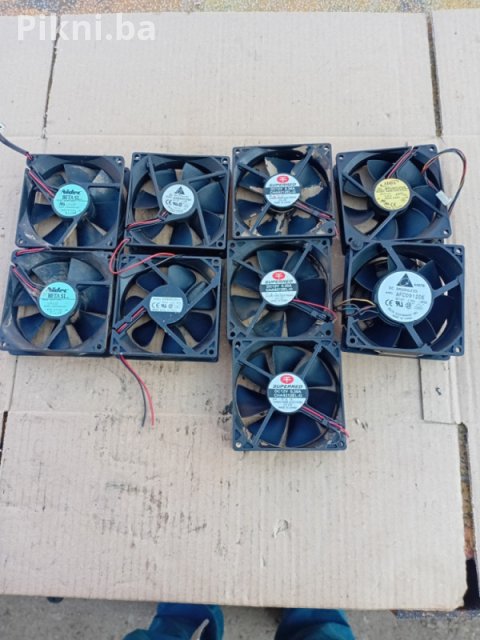Vrhunski LOT 9x VENTILATORI 92mm (Delta, Nidec) GARANCIJA NA IS