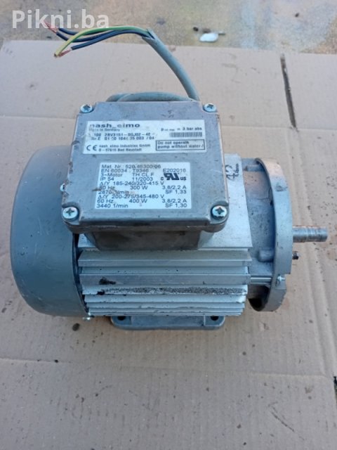 HITNO! Industrijski Motor NASH ELMO 300W/2870 Obrtaja SAMO 120km