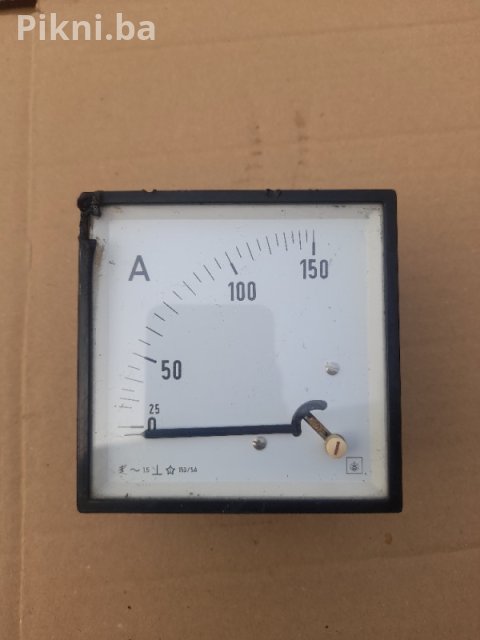 Industrijski Panelni Ampermetar AC 150A / 5A (Za Strujni Transfor 4