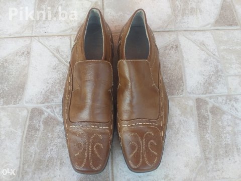Muške Elegantne Cipele 42 - Tamno Smeđe/Bordo, Ko NOVE