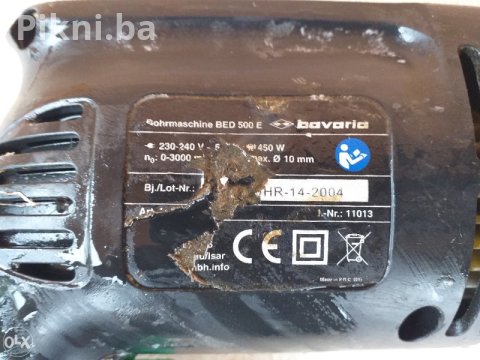 Električna Bušilica Bavaria BED 500 E - Snaga 450W - Povoljno! 5