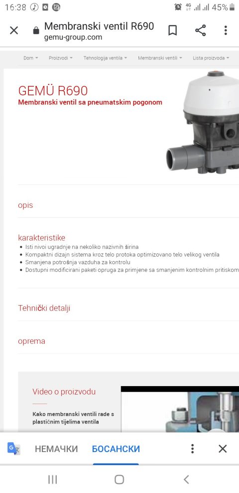 GEMU / GSR Industrijski Membranski Ventili s Aktuatorom - 10 Bar 3