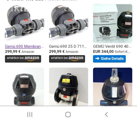 GEMU / GSR Industrijski Membranski Ventili s Aktuatorom - 10 Bar