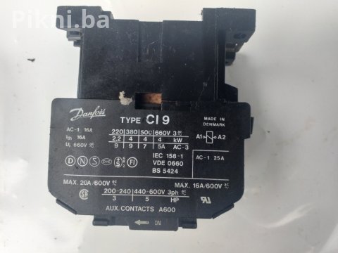 Kontaktor DANFOSS CI9 16 A 220v sklopka elektromagnetni