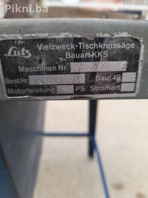 Njemački Stolni Cirkular LUTZ - AEG Motor 2.2kW (3 PS) 10