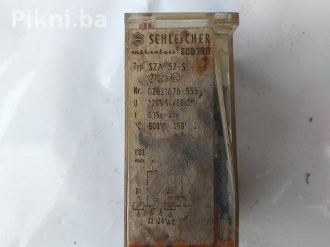 SCHLEICHER Industrijski Vremenski Relej (Tajmer) Tip SZA 52-5