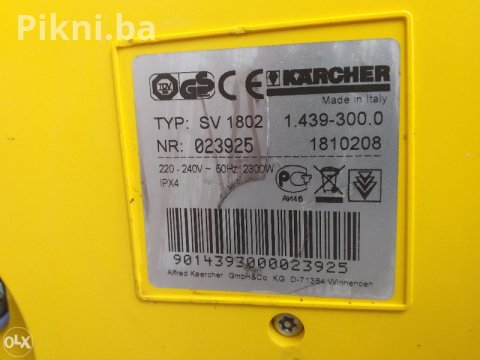 VULKAN CIJENA! KARCHER SV 7 Parni Usisivač / Paročistač 3 u 1 4