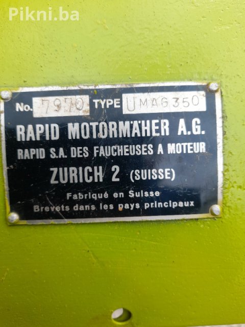 RAPID Motormaher - Švicarski MAG 1035 (350 ccm) kosačica kopačica 11