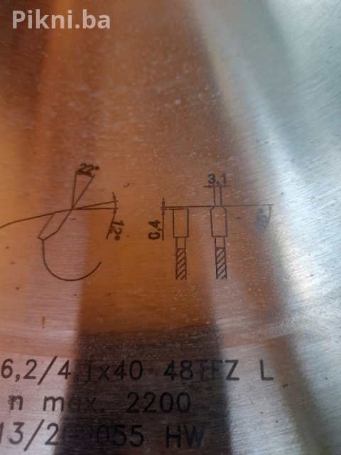 PILANA Kružna Pila 650mm - 40mm Otvor - 48 TFZ Zuba Top Stanje! 5