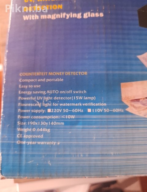 UV Aparat za Provjeru Novčanica / Detektor Lažnog Novca NOVO