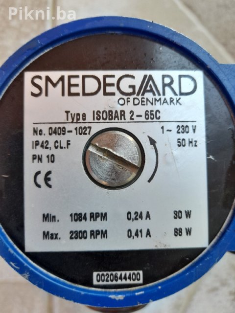 Efikasna Cirkulaciona Pumpa SMEDEGARD ISOBAR 2-65C - Za Centralno 12