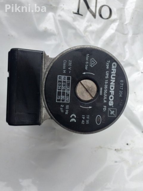 POVOLJNO! GRUNDFOS Cirkulaciona Pumpa UPS 15-50 (Za Centralno Gri