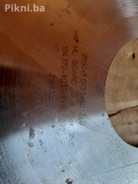 Dve LEUCO topLine Kružne Pile 550mm 80 zuba Ko Nova! 11