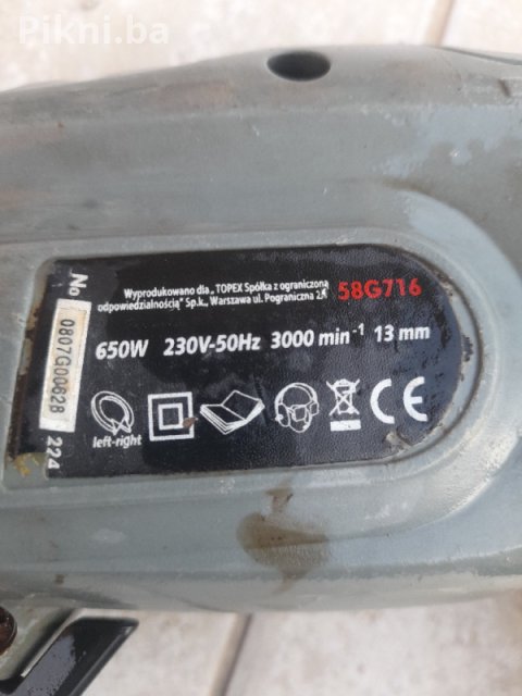 GRAFITNA BUŠILICA 650W (GRAFIT) - TOP STANJE! Sa čekićem 5