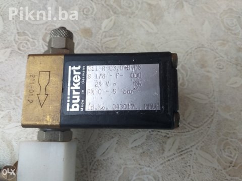 Burkert Industrijski Elektromagnetski Ventili 24 V DC, 0-8 bar 5