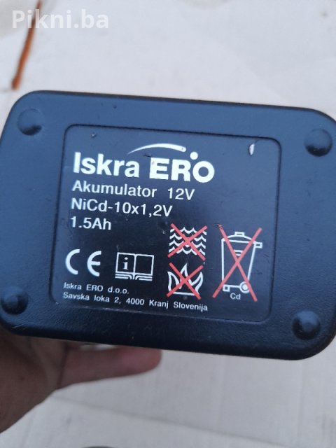 Iskra ERO HB 3120 Aku Bušilica 12V - ZA DIJELOVE - Glava NE RADI! 6