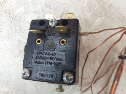 PROFESIONALNI Kapilarni Termostat TSO-10 - 16A/250V (ISPRAVAN)