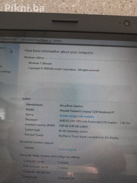 HIT PONUDA! Compaq CQ58 Laptop BATERIJA DRŽI PREKO 4H! 4GB RAM-a 9