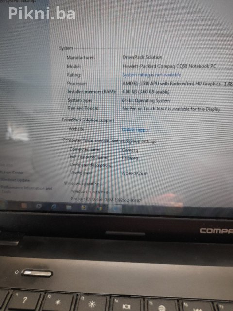 HIT PONUDA! Compaq CQ58 Laptop BATERIJA DRŽI PREKO 4H! 4GB RAM-a 8