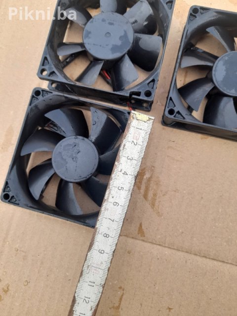 SET 3x Industrijski Ventilator 80x80mm 12V DC - Delta/ADDA - JAKO 5