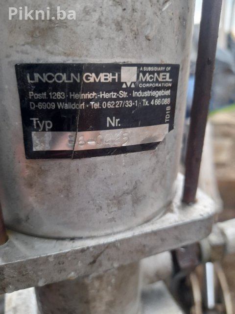 Pneumatska LINCOLN mazalica mobilna kamion bager traktor skip jcb 4