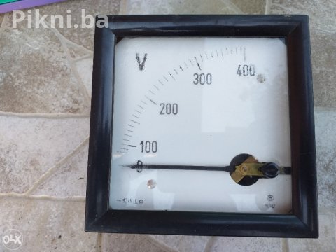 Veliki Industrijski Panelni Voltmetar AC 400V (Kvadratni 120x120