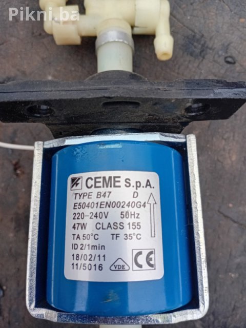 Profesionalna pumpa CEME B47 za aparate i pegle (47W) solenoid 5