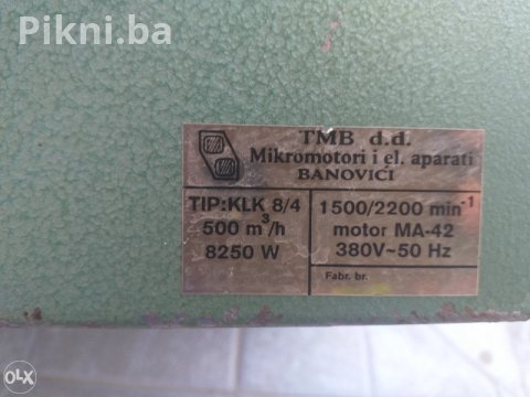 Industrijski Kalorifer TMB Banovići - 8.25 kW (Trofazni) - SNAGA 3