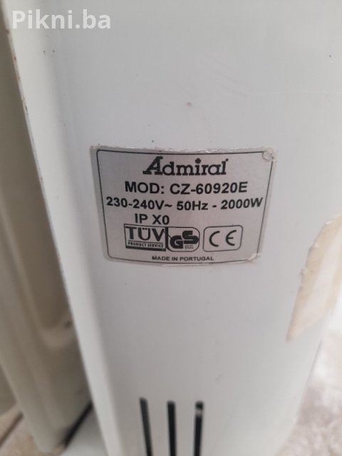 Uljni Radijator ADMIRAL 2000W (CZ-60920E) - Made in Portugal! 11
