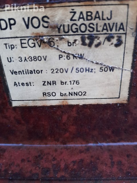 Industrijski Kalorifer 6 kW, Trofazni (380V) - VOS Žabalj 4
