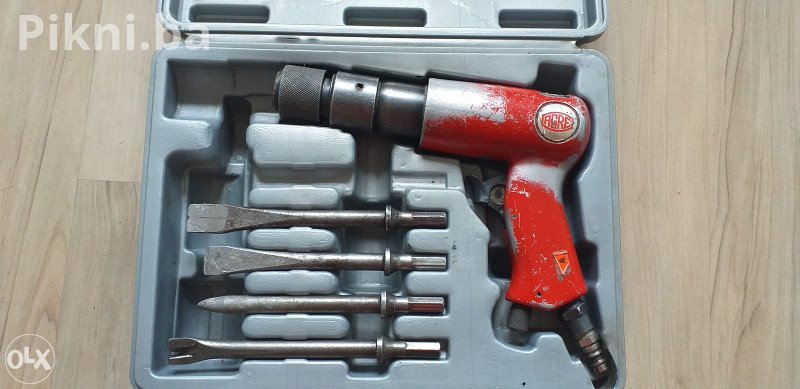 TOP STANJE! AGRE Heavy Duty Pneumatski Čekić / Štemalica sa Setom 100 KM