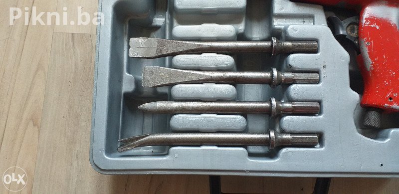 TOP STANJE! AGRE Heavy Duty Pneumatski Čekić / Štemalica sa Setom 100 KM