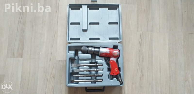 TOP STANJE! AGRE Heavy Duty Pneumatski Čekić / Štemalica sa Setom 100 KM