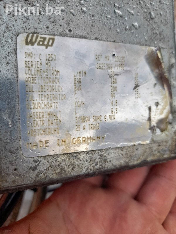 Gorionik sa ormaricom komandama od mašine za pranje Wap c 1250 250 KM