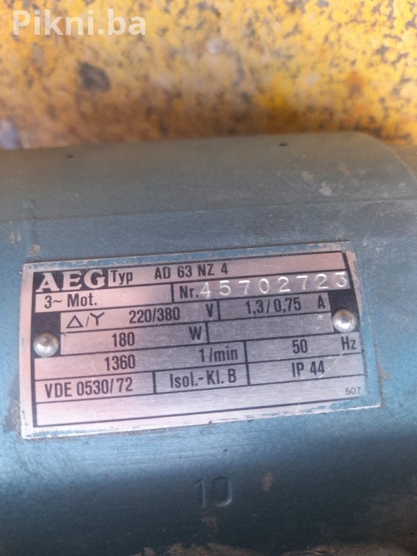 Elektro motor sa puz reduktorom 180w 24 obrtaja