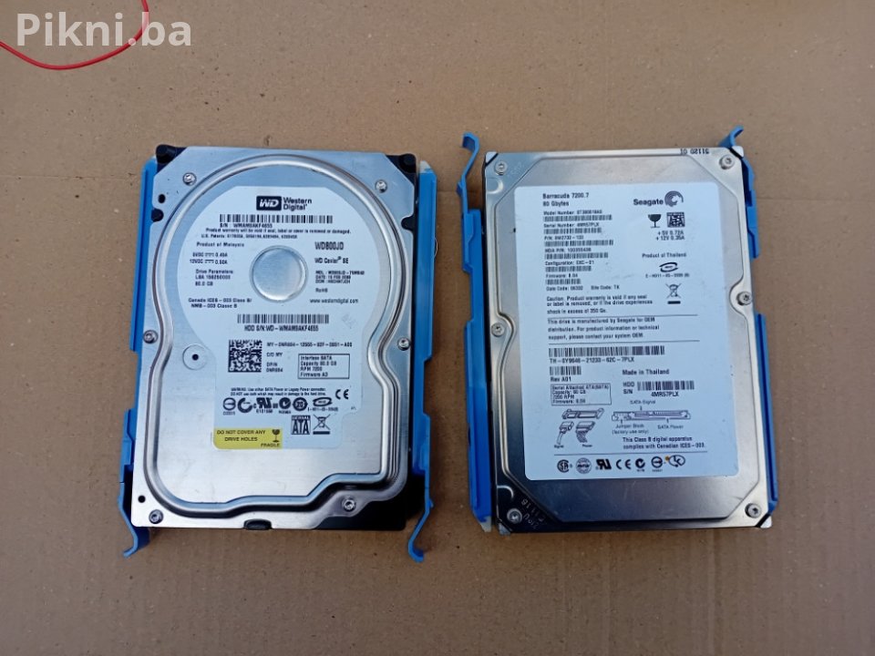 2x Hard Disk (HDD) SATA - WD 80GB + Seagate 120GB - Povoljno
