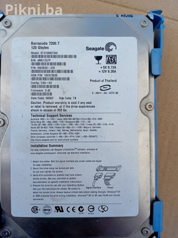 2x Hard Disk (HDD) SATA - WD 80GB + Seagate 120GB - Povoljno
