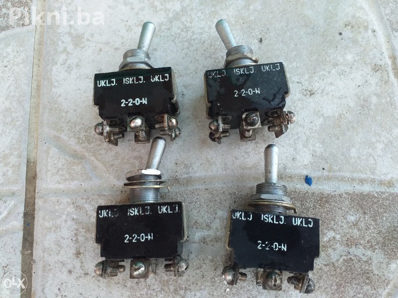 LOT 10x Industrijski Prekidači / Toggle Switches UKLJ-ISKLJ-UKLJ