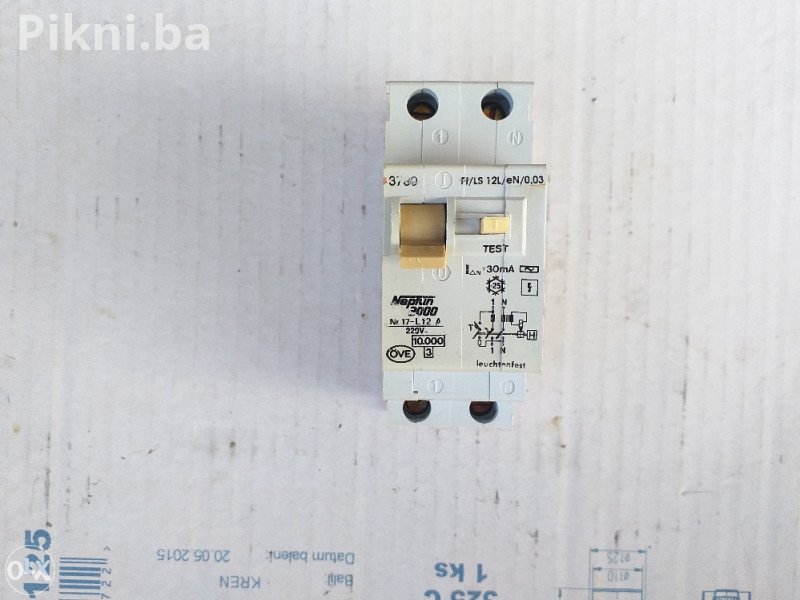 Kombinovani FI/LS Prekidač (RCBO) - Moeller 12A / 30mA (Dupla zaš