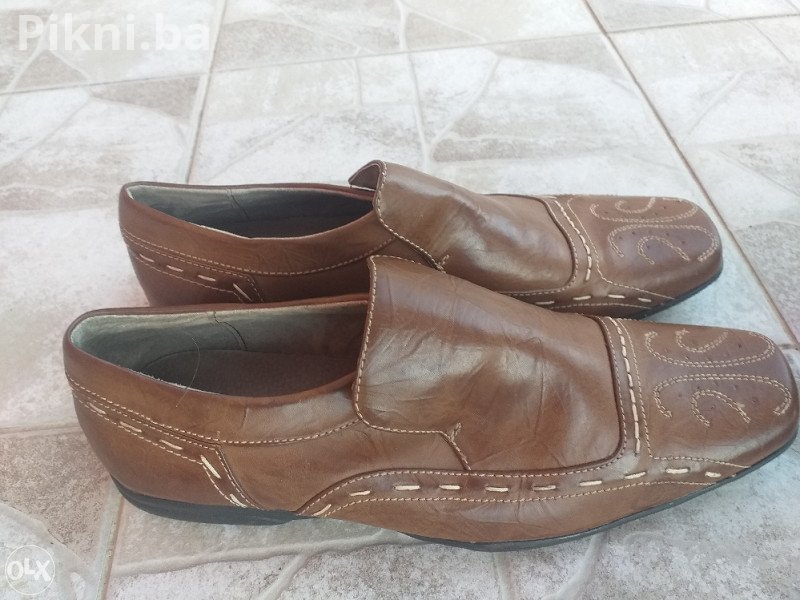 Muške Elegantne Cipele 42 - Tamno Smeđe/Bordo, Ko NOVE