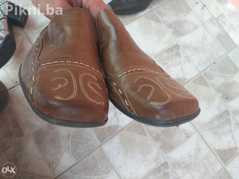 Muške Elegantne Cipele 42 - Tamno Smeđe/Bordo, Ko NOVE