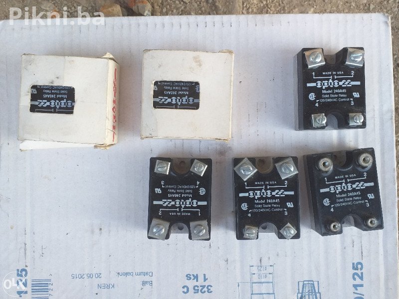 Rele releji control AC state 220v 45A
