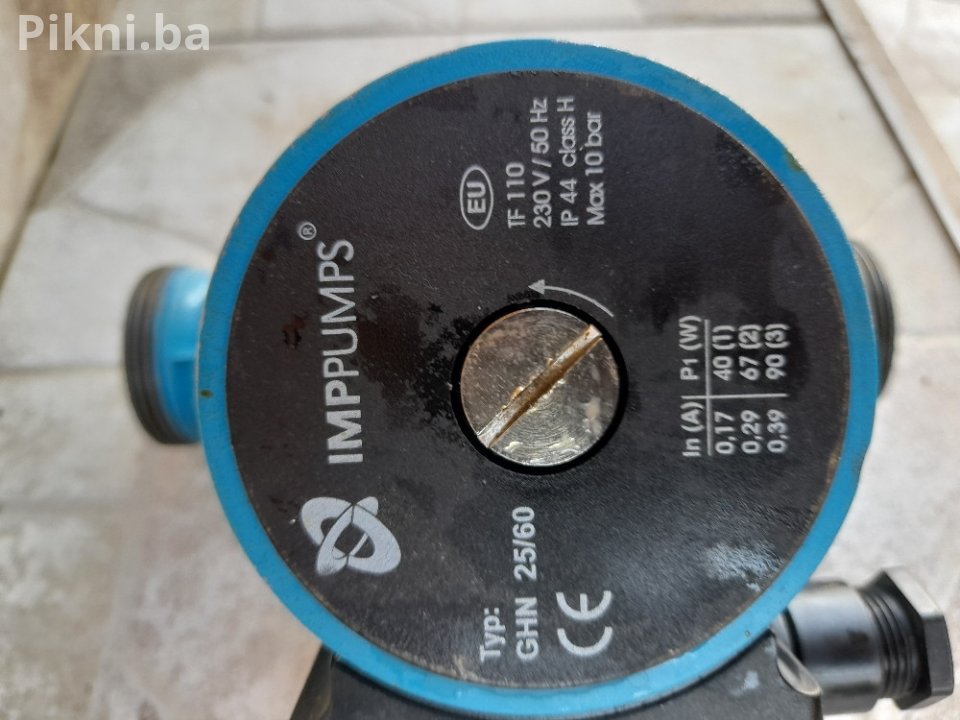 IMP PUMPS Cirkulaciona Pumpa GHN 25/60 (Za Centralno Grijanje)