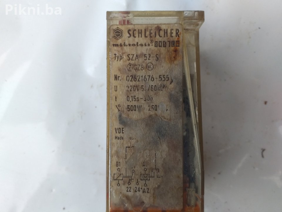 SCHLEICHER Industrijski Vremenski Relej (Tajmer) Tip SZA 52-5